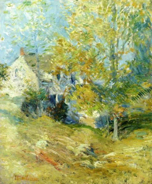 The Artist's House Through The Trees by John Henry Twachtman