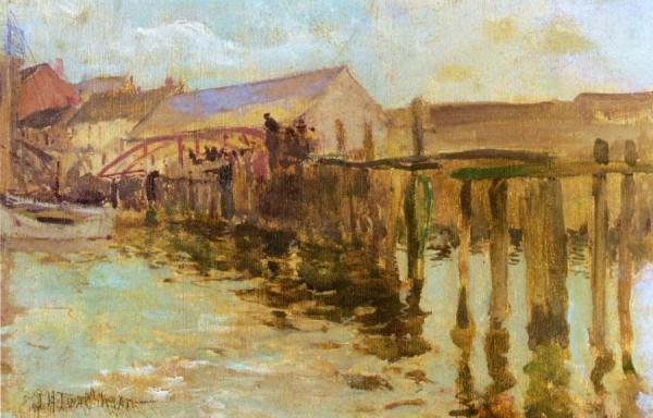 The Landing, Newport by John Henry Twachtman