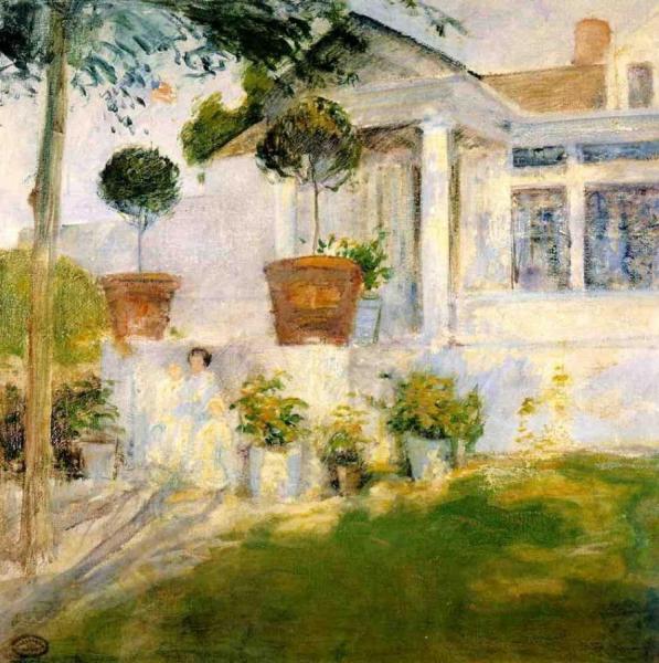 The Portico by John Henry Twachtman Oil Painting Reproductions