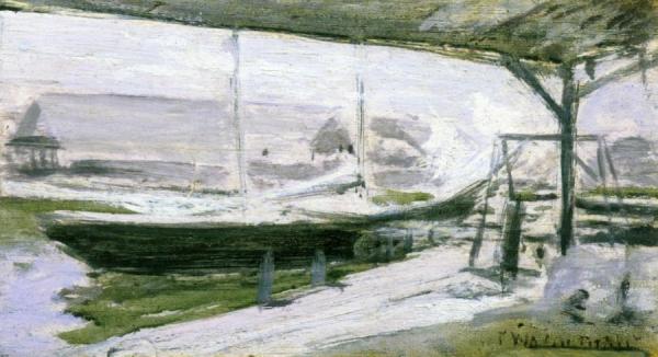 Under The Wharves by John Henry Twachtman