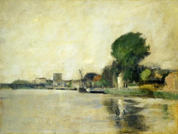 View Along A River by John Henry Twachtman