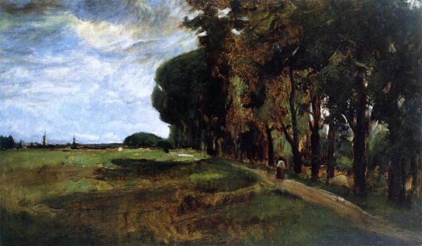 View Near Polling by John Henry Twachtman