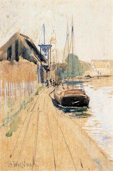 Waterside Scene by John Henry Twachtman