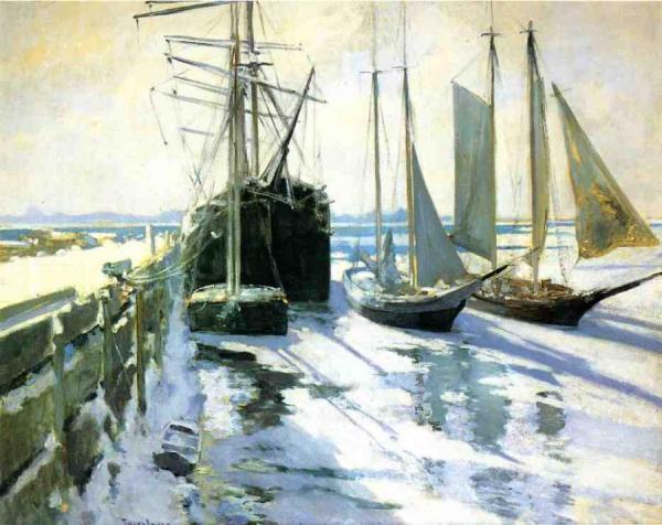Winter, Gloucester Harbor by John Henry Twachtman