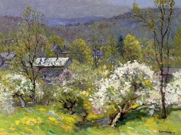 Apple Blossoms by John Joseph Enneking