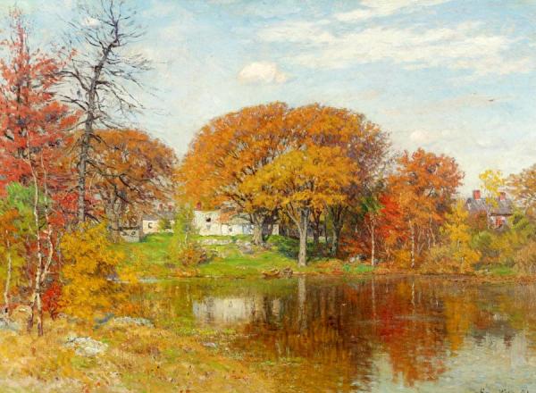 Autumn Morning, Neponset by John Joseph Enneking Oil Painting Reproductions