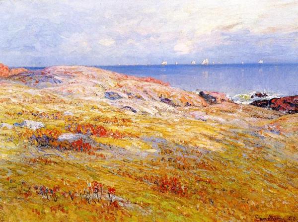 Moonrise At Sunset, Gloucester, Massachusetts by John Joseph Enneking Oil Painting Reproductions