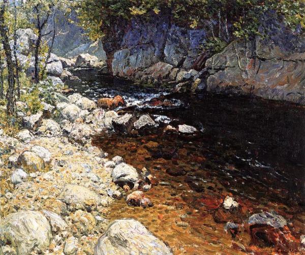 The Trout Brook by John Joseph Enneking Oil Painting Reproductions