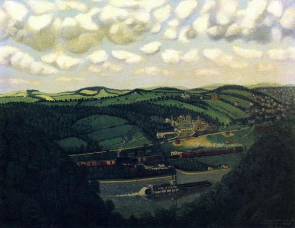 Through Coleman Hollow, Up The Allegheny Valley by John Kane Oil Painting Reproductions
