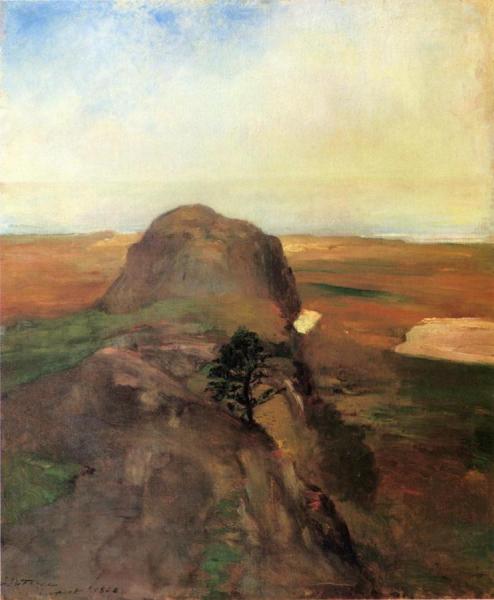 Autumn Study, View Over Hanging Rock, Newport, R.i. by John Lafarge