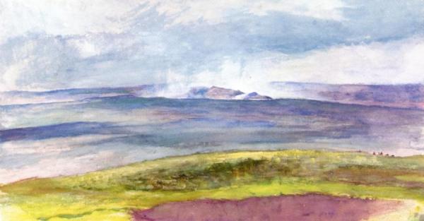 Crater Of Kilauea And The Lava Bed by John Lafarge