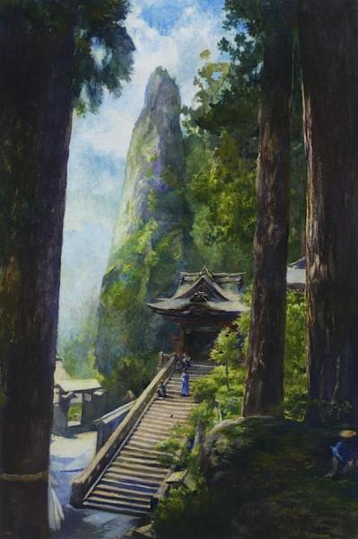 Entrance To The Temple At Havana by John Lafarge