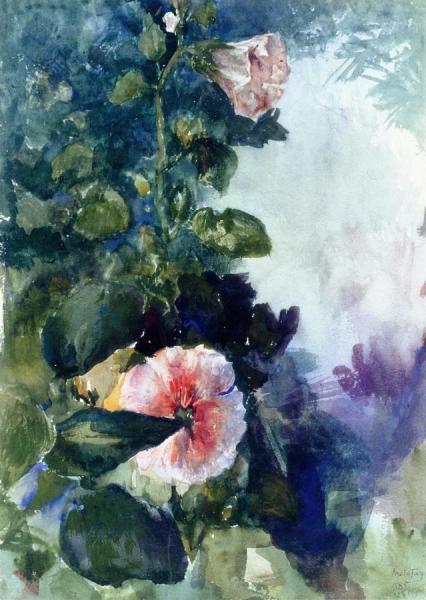 John Lafarge Hollyhocks