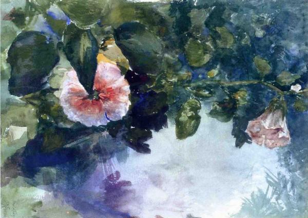 John Lafarge Hollyhocks
