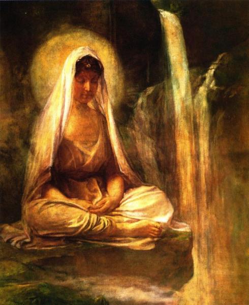 Kwannon Meditating On Human Life by John Lafarge