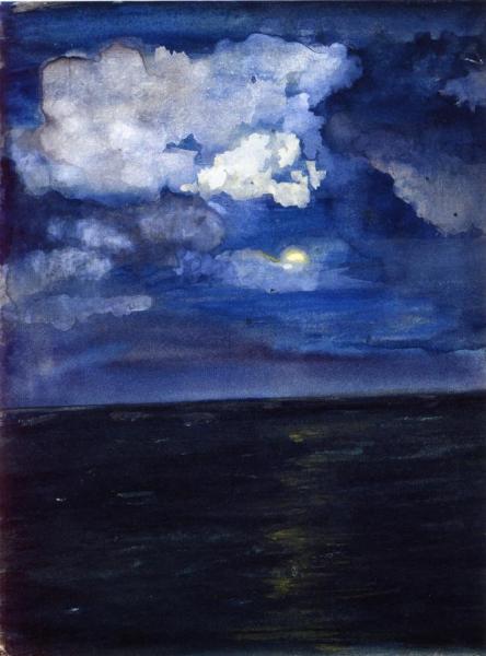 Moonlit Seascape by John Lafarge