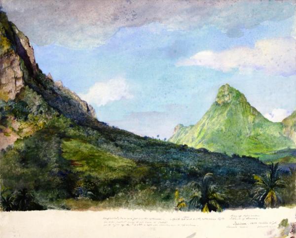 Mount Tohivea, Island Of Moorea by John Lafarge