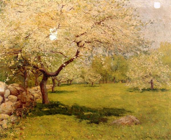 Apple Blossoms by John Leslie Breck