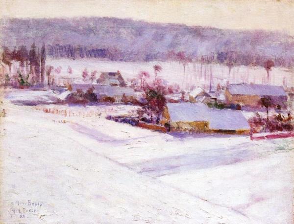 Giverny Winter by John Leslie Breck
