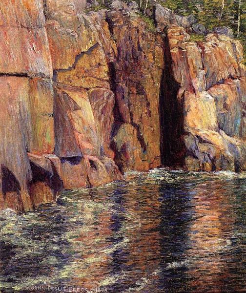 John Leslie Breck The Cliffs At Ironbound Island, Maine
