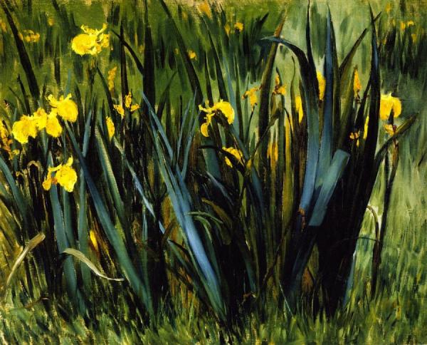 Yellow Fleurs-de-lis by John Leslie Breck