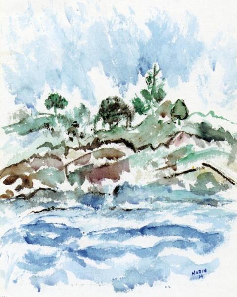 Maine Island by John Marin Oil Painting Reproductions