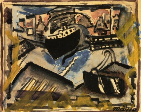 New York Harbor by John Marin