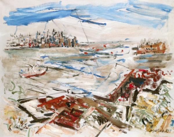 New York Series: From Weehawken Heights by John Marin