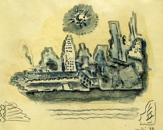 New York Skyline by John Marin