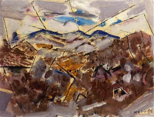 Pertaining To West New Jersey by John Marin Oil Painting Reproductions