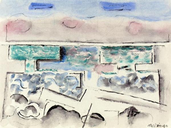 Related To The Sea by John Marin