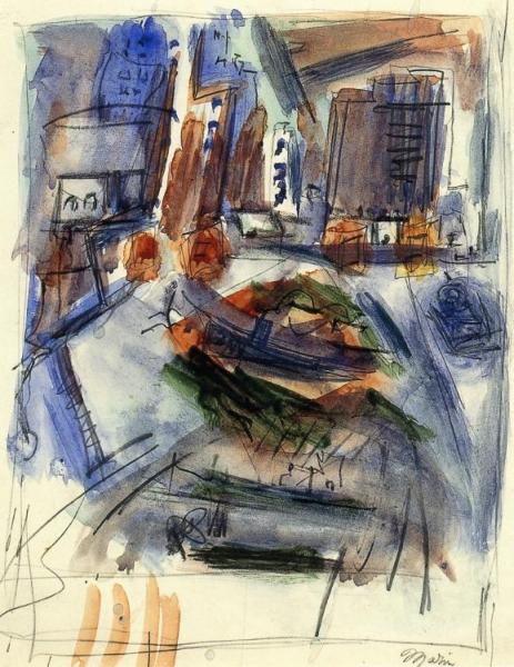 River Movement, New York City by John Marin