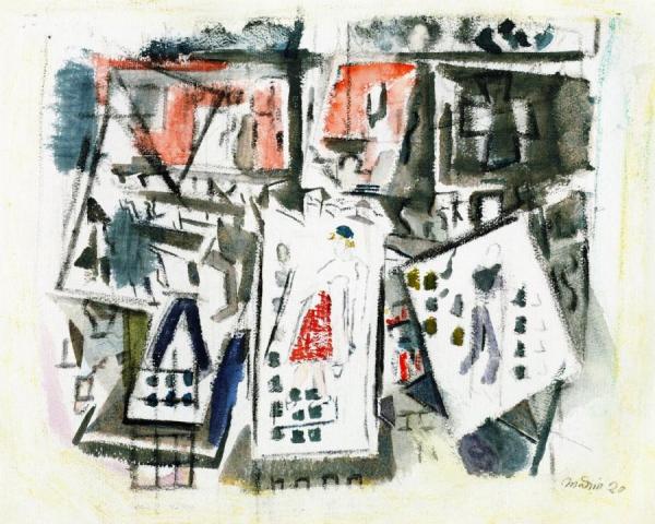 Street Movement, Lower Manhattan by John Marin Oil Painting Reproductions