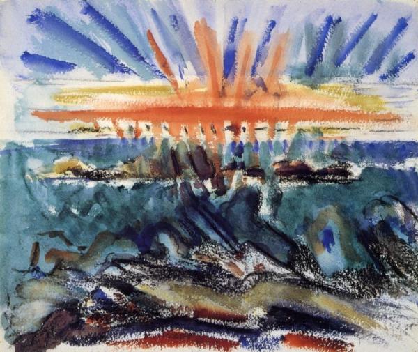 John Marin Sunset, Maine Coast
