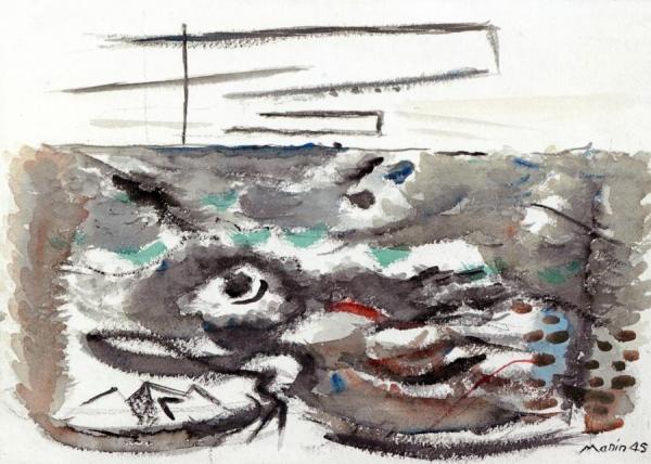 The Sea Off Flint Island, Maine by John Marin