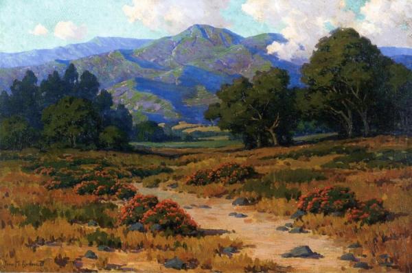 Wild Buckwheat Near Ortega Hill, Santa Barbara by John Marshall Gamble