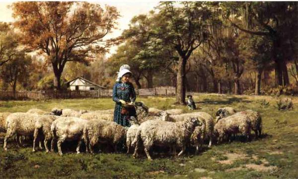 A Shepherdess by John Martin Tracy