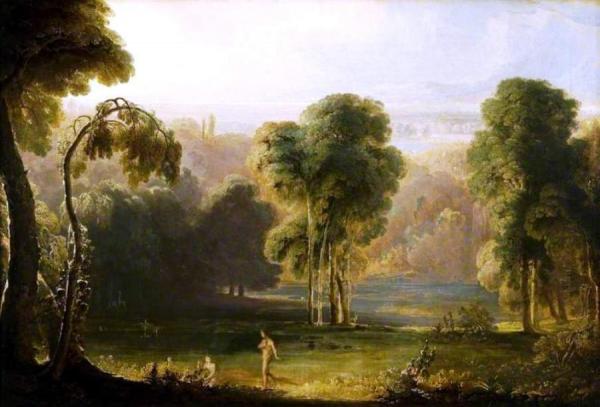 Adam's First Sight Of Eve by John Martin