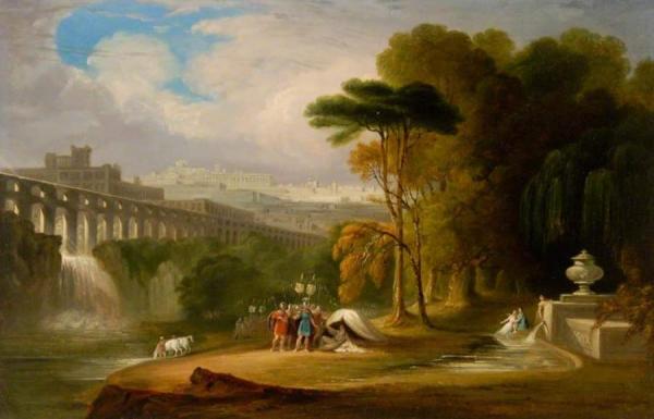 Alexander And Diogenes by John Martin