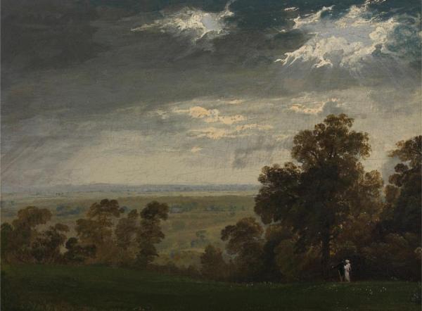 Landscape, Possibly The Isle Of Wight Or Richmond Hill by John Martin Oil Painting Reproductions
