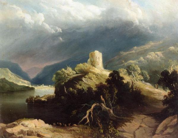 View Of Dolbadern Castle, North Wales by John Martin