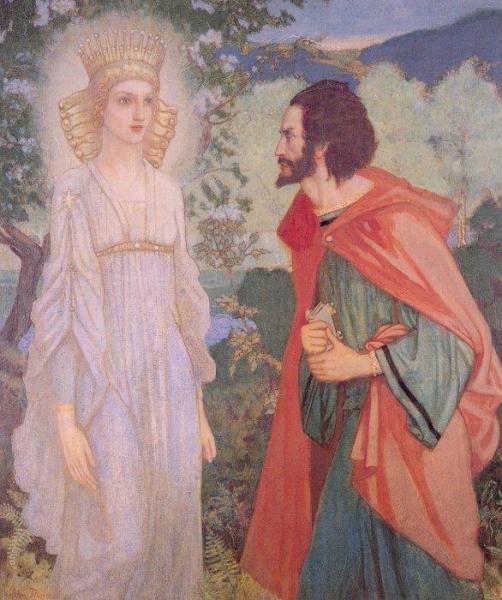 Merlin And The Fairy Queen by John Mckirdy Duncan