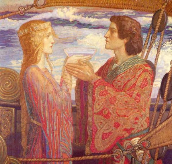 Tristan And Isolde by John Mckirdy Duncan Oil Painting Reproductions