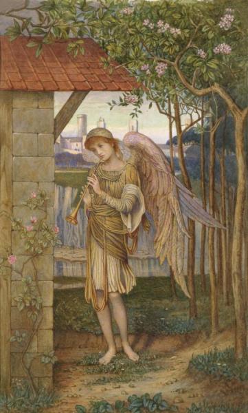 John Melhuish Strudwick An Angel,from A Golden Thread