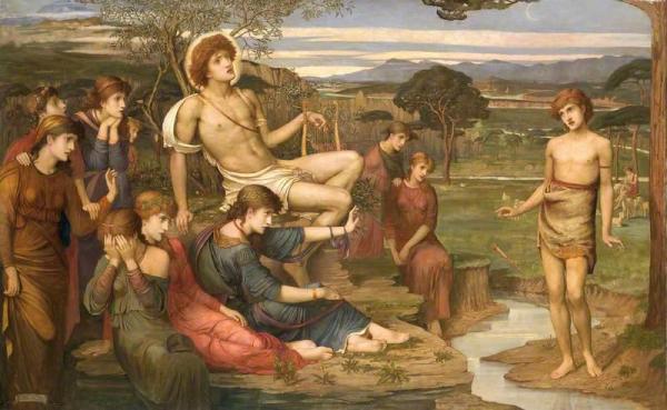 Apollo And Marsyas by John Melhuish Strudwick