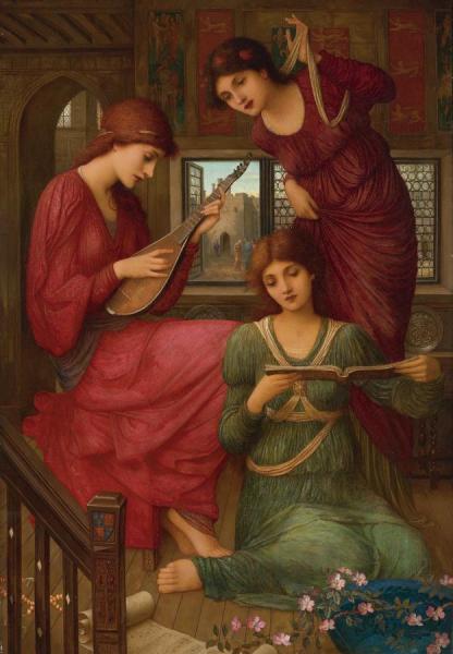 In The Golden Days by John Melhuish Strudwick