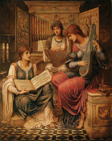 The Music Of A Bygone Age by John Melhuish Strudwick