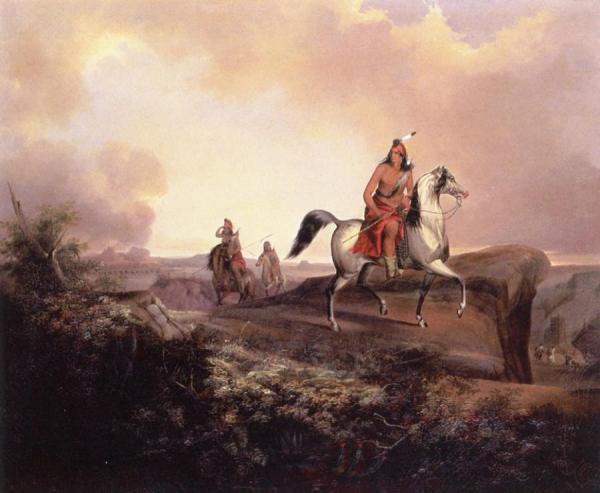 Black Knife, An Apache Warrior by John Mix Stanley Oil Painting Reproductions