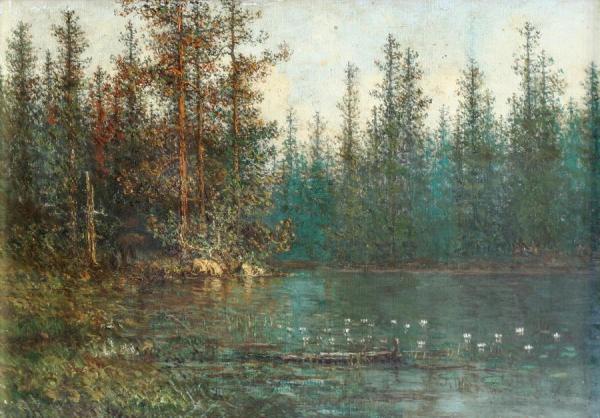 Woodland Pond by John Olson Hammerstad