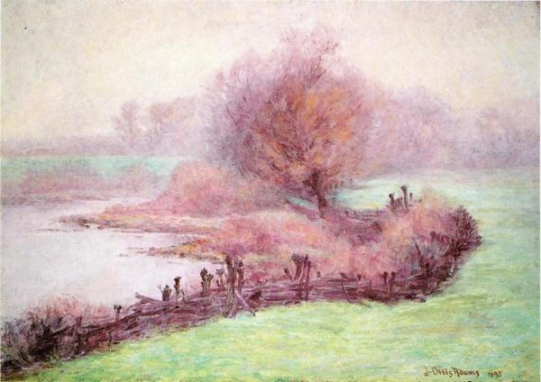 A Misty Morning On The Mississinewa by John Ottis Adams